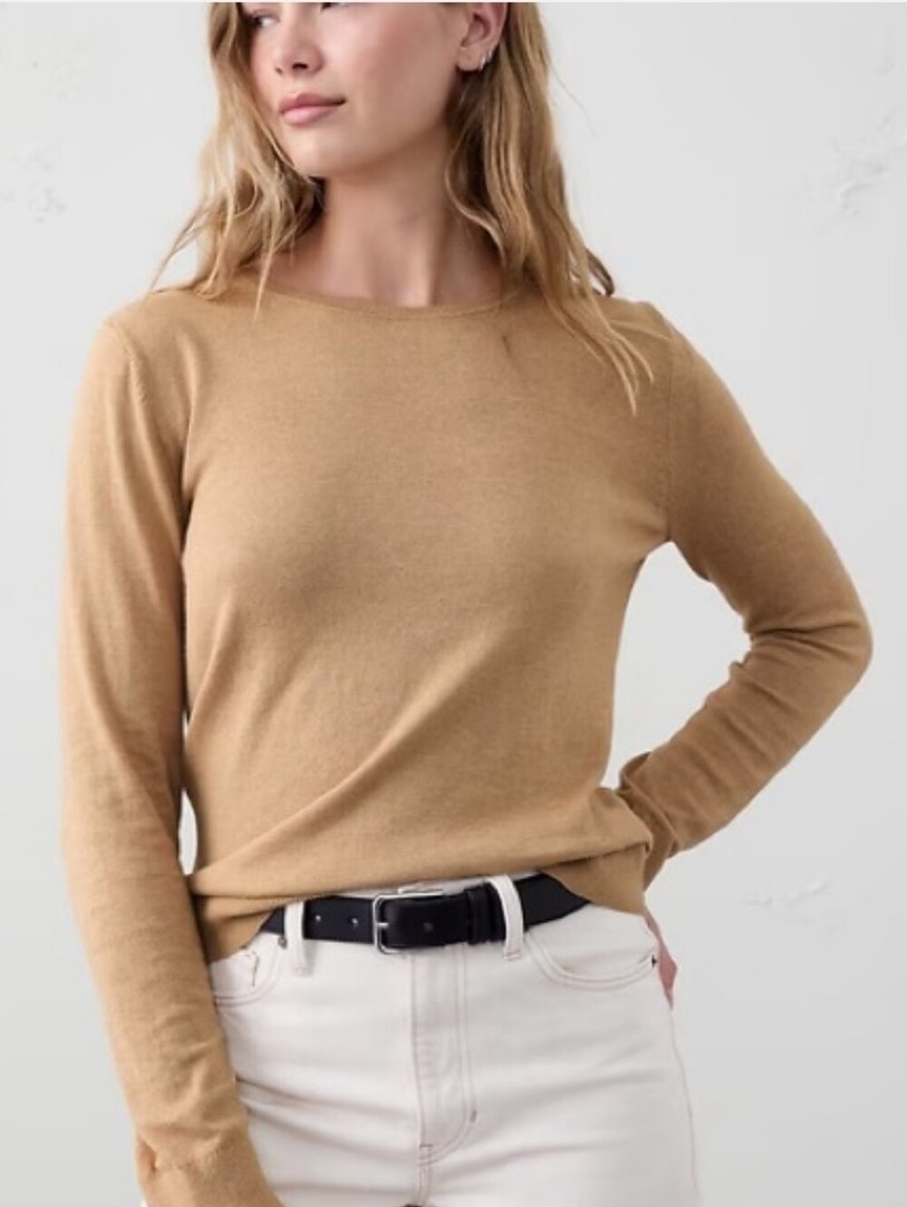 Banana Republic Factory Forever Sweater in Camel